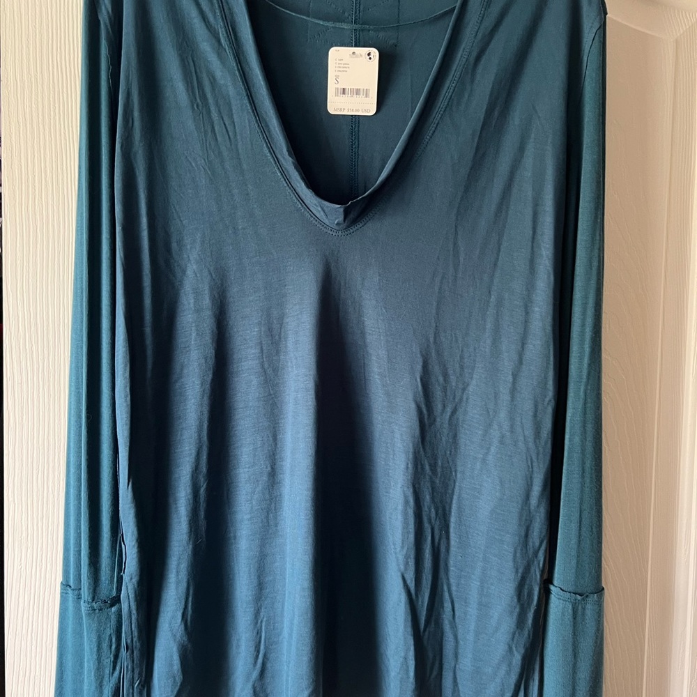 Free People WeThe Free Long Sleeve Teal Top